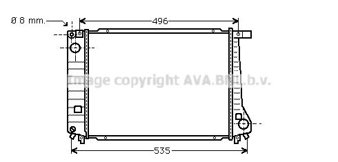 PRASCO Radiaator,mootorijahutus BW2086