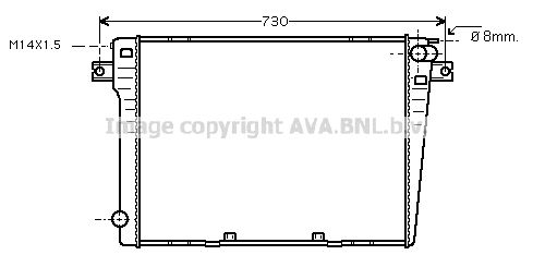 PRASCO Radiaator,mootorijahutus BW2109