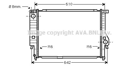 PRASCO Radiaator,mootorijahutus BW2167