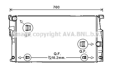 PRASCO Radiaator,mootorijahutus BW2447