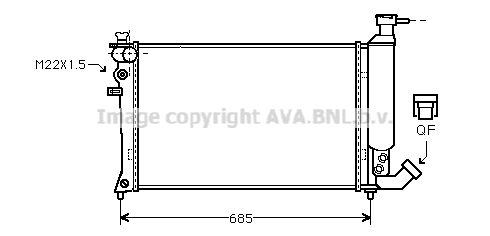 PRASCO Radiaator,mootorijahutus CN2062