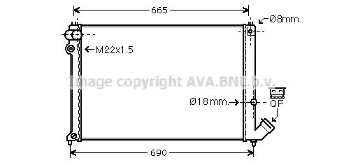 PRASCO Radiaator,mootorijahutus CN2139