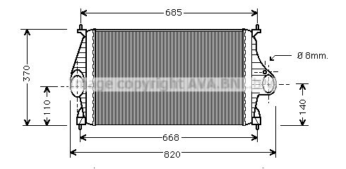 PRASCO Kompressoriõhu radiaator CN4050