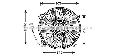 PRASCO Ventilaator,mootorijahutus CN7534