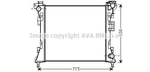 PRASCO Radiaator,mootorijahutus CR2104