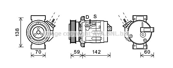 PRASCO Kompressor,kliimaseade CTK035