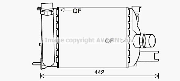 PRASCO Kompressoriõhu radiaator DAA4013