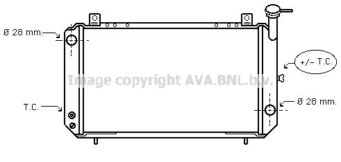 PRASCO Radiaator,mootorijahutus DN2052