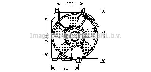 PRASCO Ventilaator,mootorijahutus DN7523