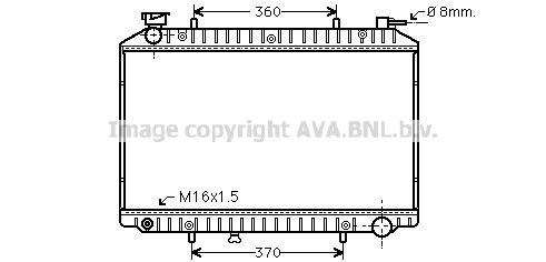 PRASCO Radiaator,mootorijahutus DNA2173