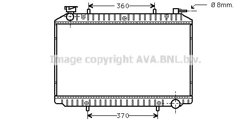 PRASCO Radiaator,mootorijahutus DNA2206