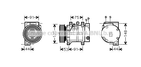 PRASCO Kompressor,kliimaseade DNK259