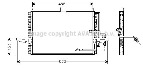 PRASCO Конденсатор, кондиционер FD5253