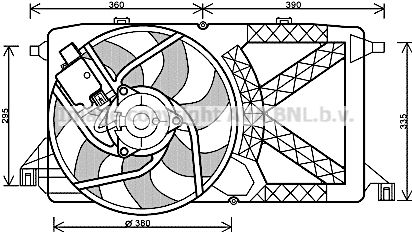 PRASCO Ventilaator,mootorijahutus FD7544