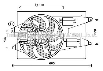 PRASCO Ventilaator,mootorijahutus FD7555