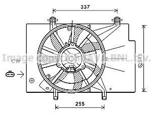 PRASCO Ventilaator,mootorijahutus FD7582