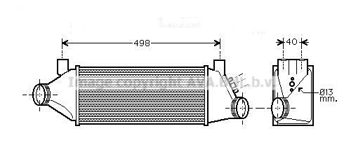 PRASCO Kompressoriõhu radiaator FDA4385