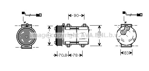 PRASCO Компрессор, кондиционер FDAK281