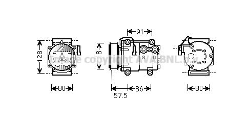 PRASCO Kompressor,kliimaseade FDAK451