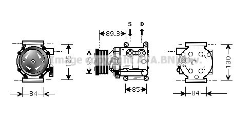 PRASCO Компрессор, кондиционер FDK402