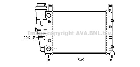 PRASCO Radiaator,mootorijahutus FT2040