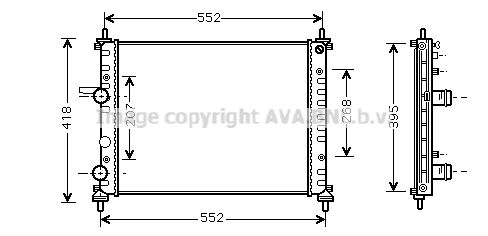 PRASCO Radiaator,mootorijahutus FT2326