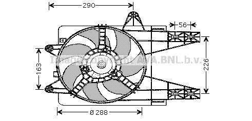 PRASCO Ventilaator,mootorijahutus FT7284