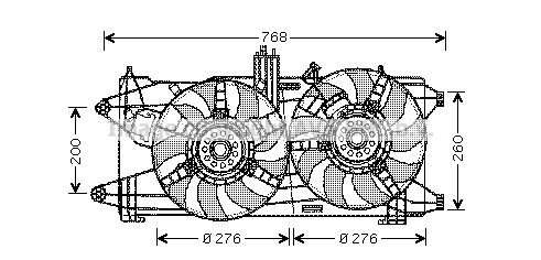 PRASCO Ventilaator,mootorijahutus FT7522