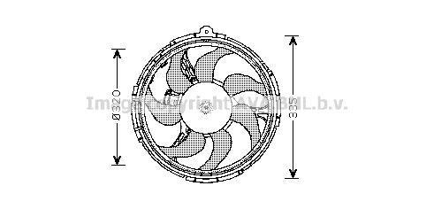 PRASCO Ventilaator,mootorijahutus FT7540