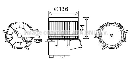 PRASCO Elektrimootor,salongiventilaator FT8435