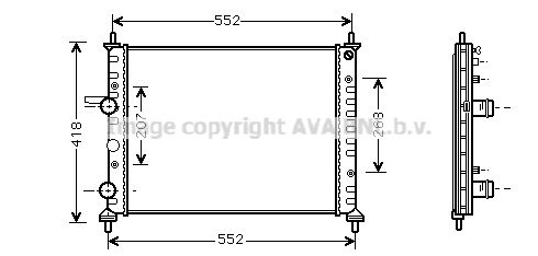 PRASCO Radiaator,mootorijahutus FTA2201