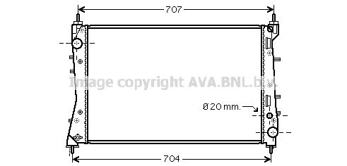 PRASCO Radiaator,mootorijahutus FTA2359