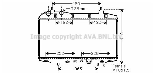 PRASCO Radiaator,mootorijahutus HD2188