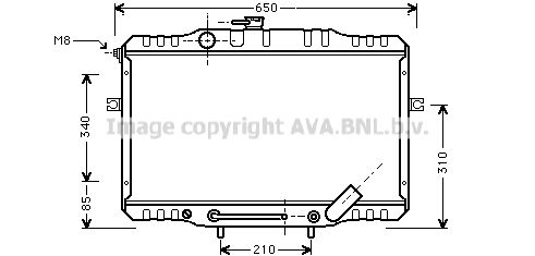 PRASCO Radiaator,mootorijahutus HY2055