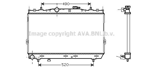 PRASCO Radiaator,mootorijahutus HY2095