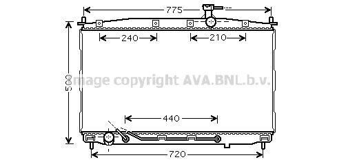 PRASCO Radiaator,mootorijahutus HY2174