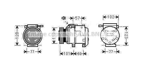 PRASCO Kompressor,kliimaseade HYAK222