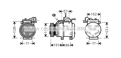 PRASCO Компрессор, кондиционер HYK222