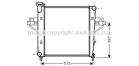 PRASCO Radiaator,mootorijahutus JE2042