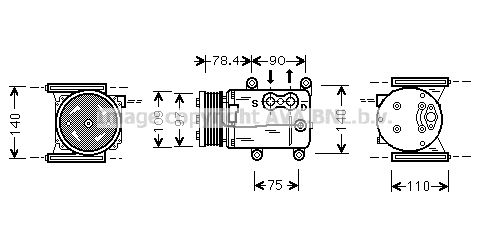 PRASCO Kompressor,kliimaseade JRAK026