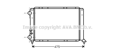 PRASCO Radiaator,mootorijahutus LC2044