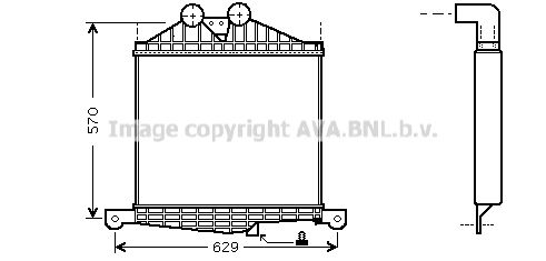 PRASCO Kompressoriõhu radiaator ME4185