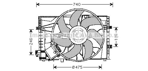 PRASCO Ventilaator,mootorijahutus MS7507