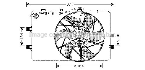 PRASCO Ventilaator,mootorijahutus MS7509