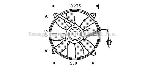 PRASCO Ventilaator,mootorijahutus MS7521