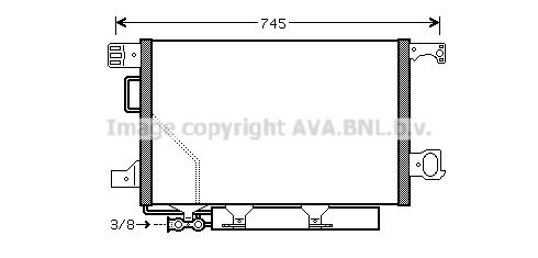 PRASCO Конденсатор, кондиционер MSA5435D