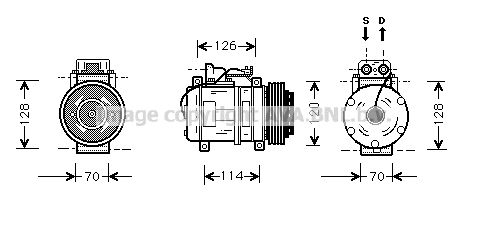 PRASCO Компрессор, кондиционер MSK274