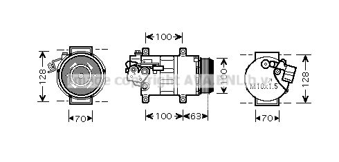 PRASCO Компрессор, кондиционер MSK404