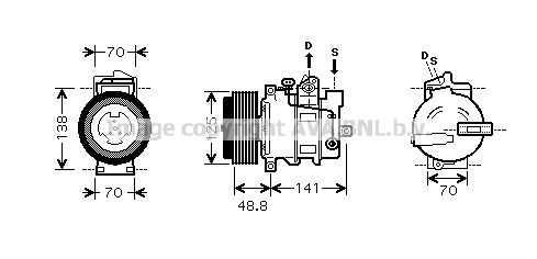 PRASCO Kompressor,kliimaseade MSK426