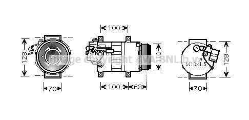 PRASCO Kompressor,kliimaseade MSK434